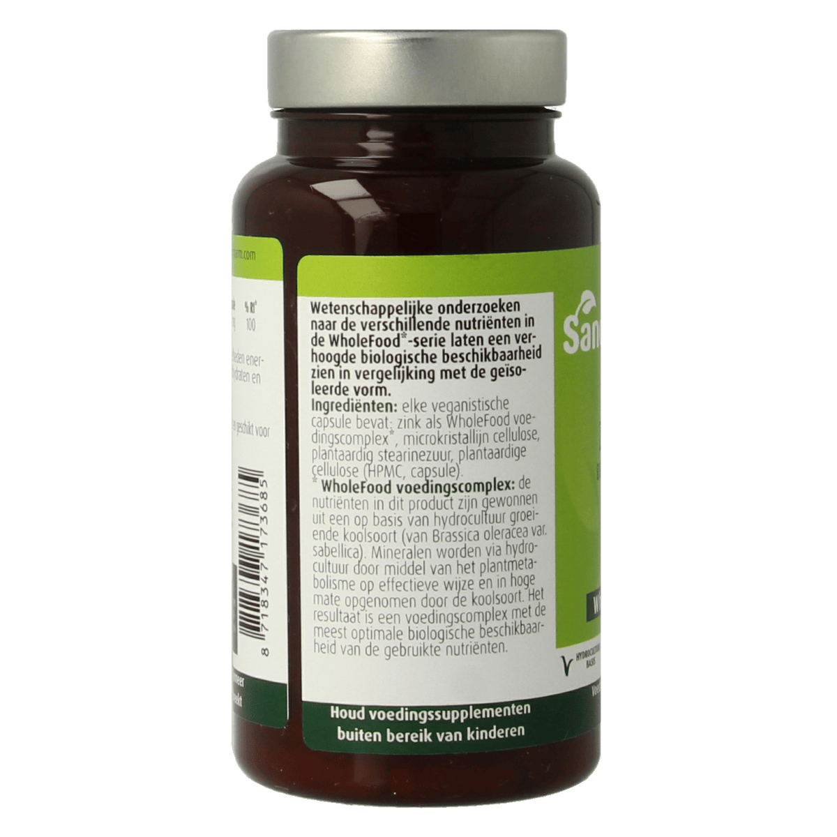 SanoPharm Mineralen Enkel 30.00 Capsules SanoPharm Zink  wholefood 30.00 Capsules