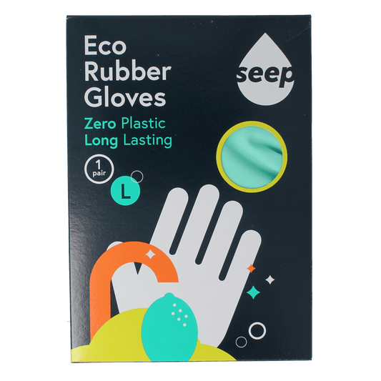 Seep Huishoudhandschoenen 1.00 Paar Seep Handschoen fairtrade rubber composteerbaar mt L 1.00 Paar