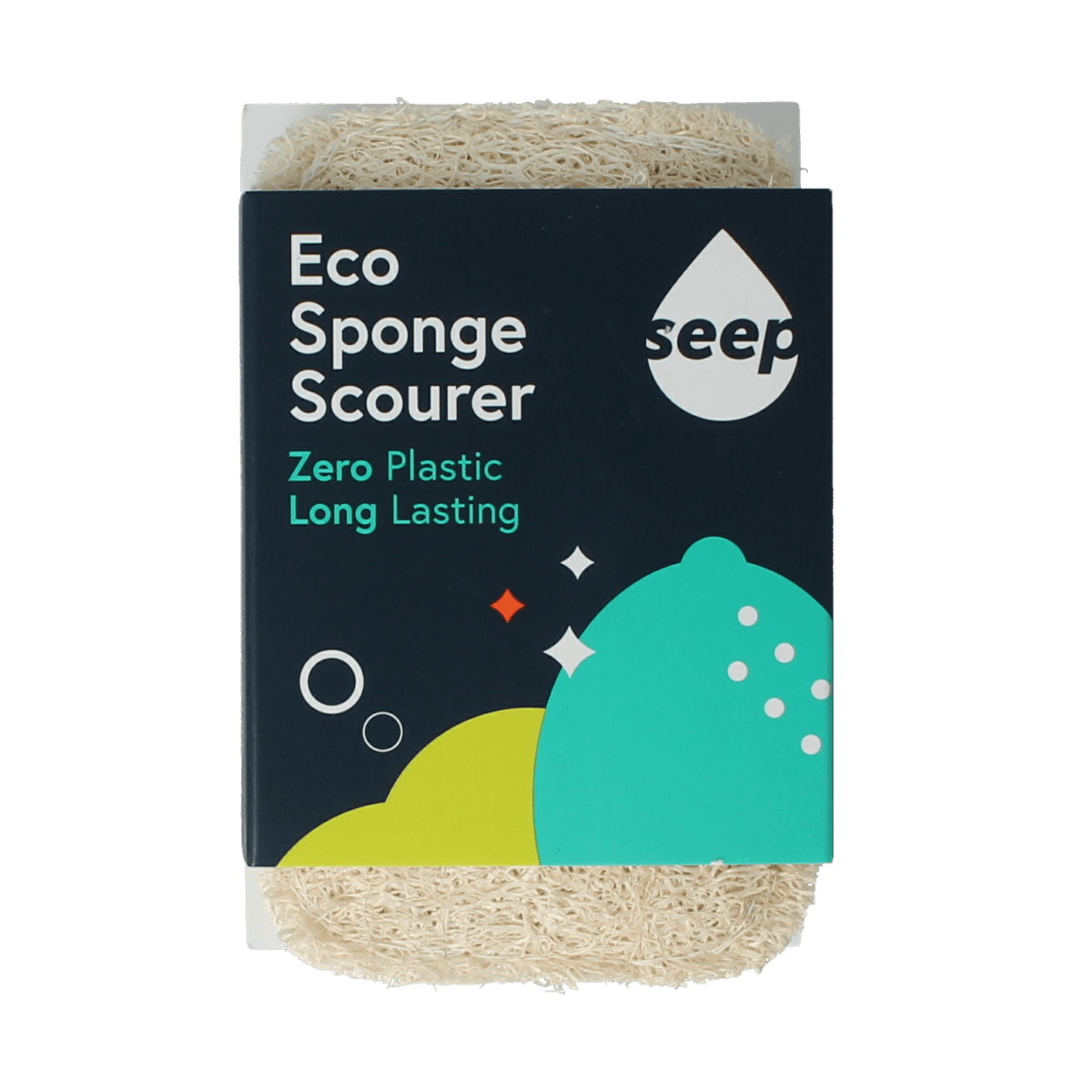 Seep Schoonmaakartikelen 1.00 Stuks Seep Spons met luffa schuurspons composteerbaar 1.00 Stuks