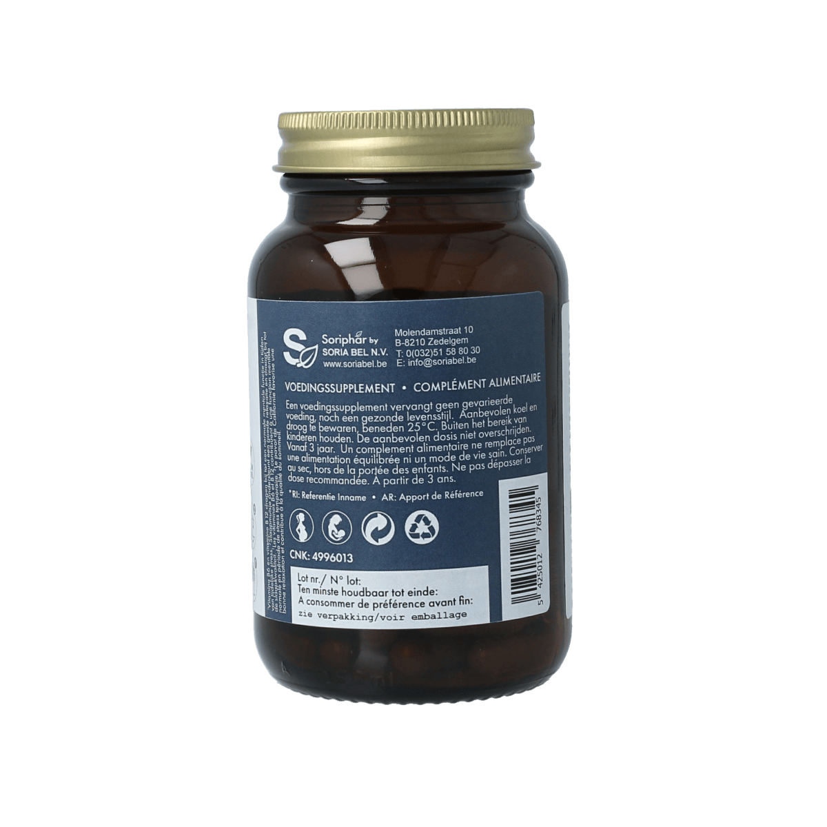 SoriaBel Kruidenpreparaten 60.00 Capsules SoriaBel Somnizen plus theanine 60.00 Capsules