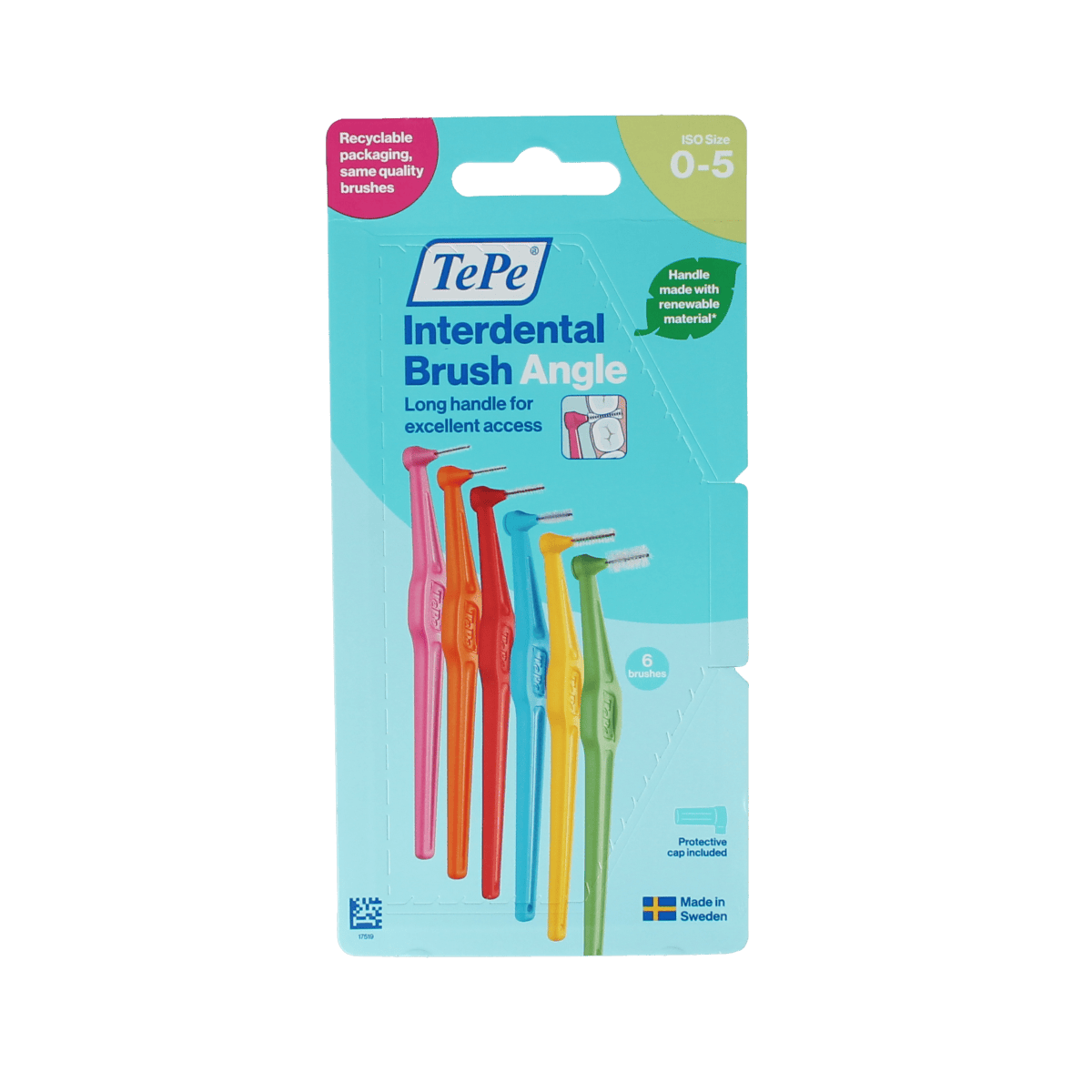 TePe Mondhygiëne en Poetscontrole 6.00 Stuks TePe Interdentale ragers angle maat 0-5 6.00 Stuks