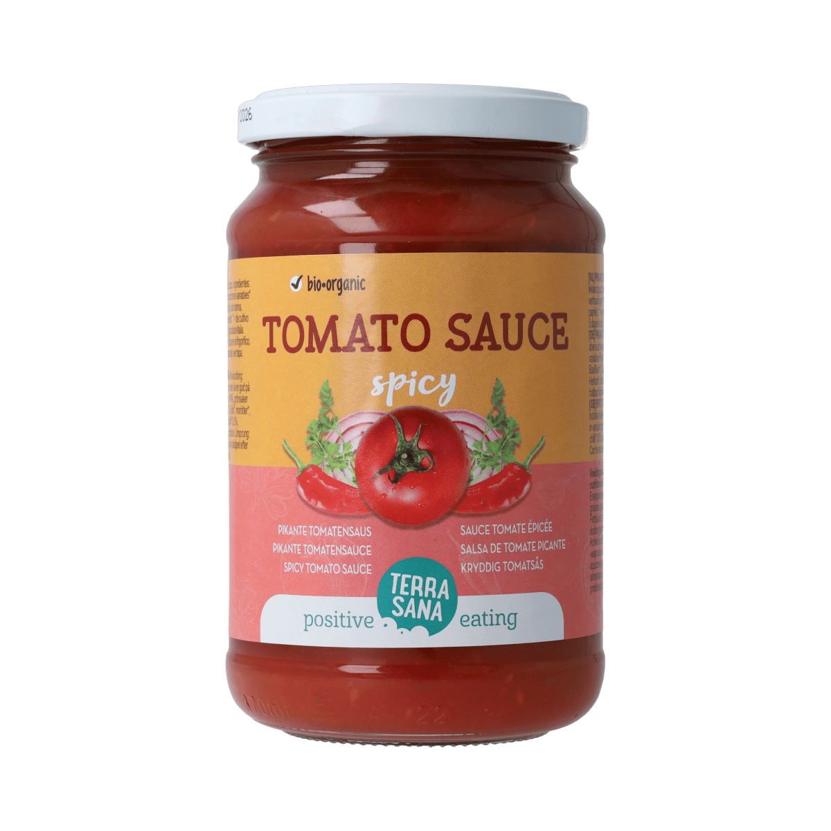 TerraSana Levensmiddelen 340.00 Gram TerraSana Tomatensaus pikant bio  340.00 Gram