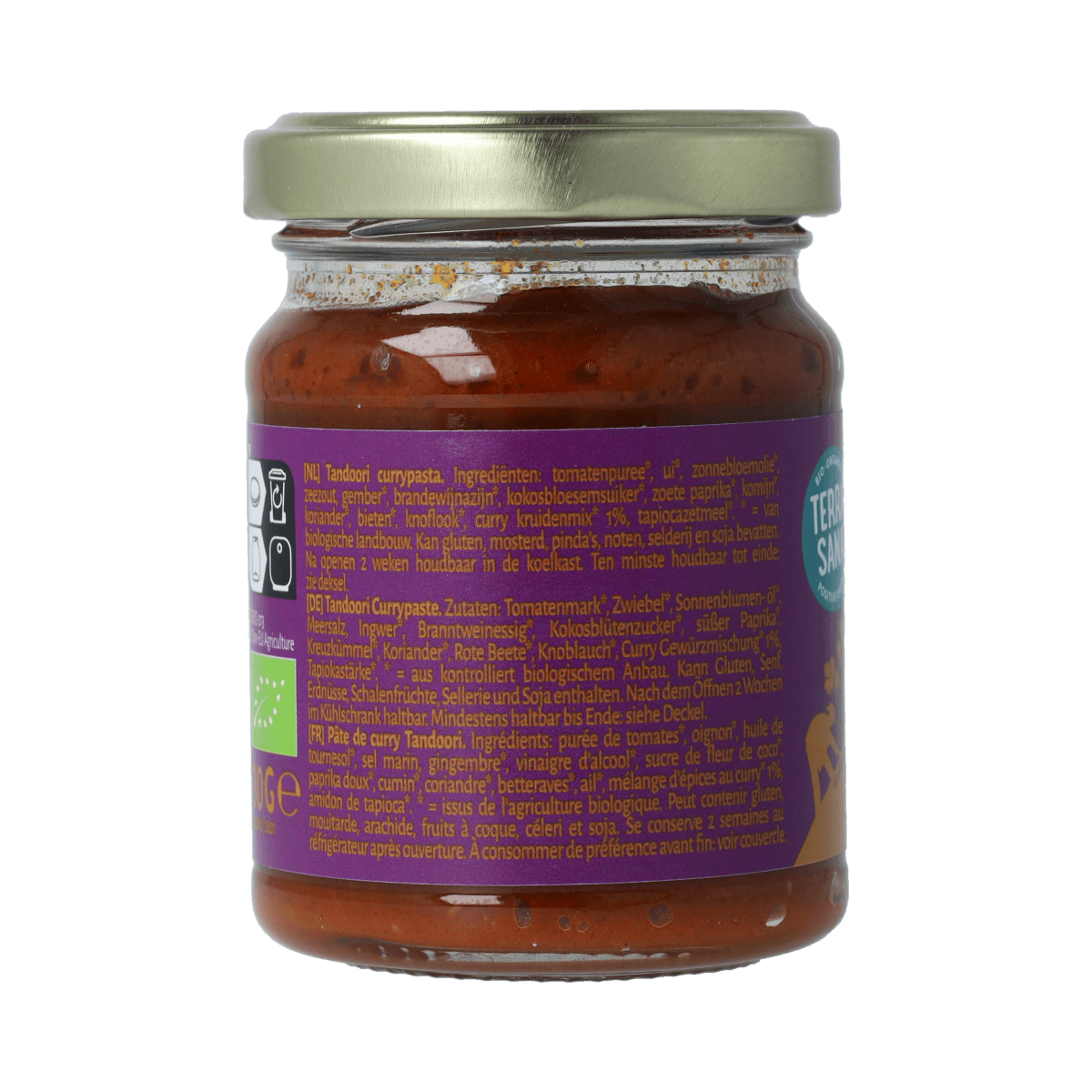 TerraSana Sauzen en Smaakmakers 130.00 Gram TerraSana Indiase tandoori currypasta bio 130.00 Gram