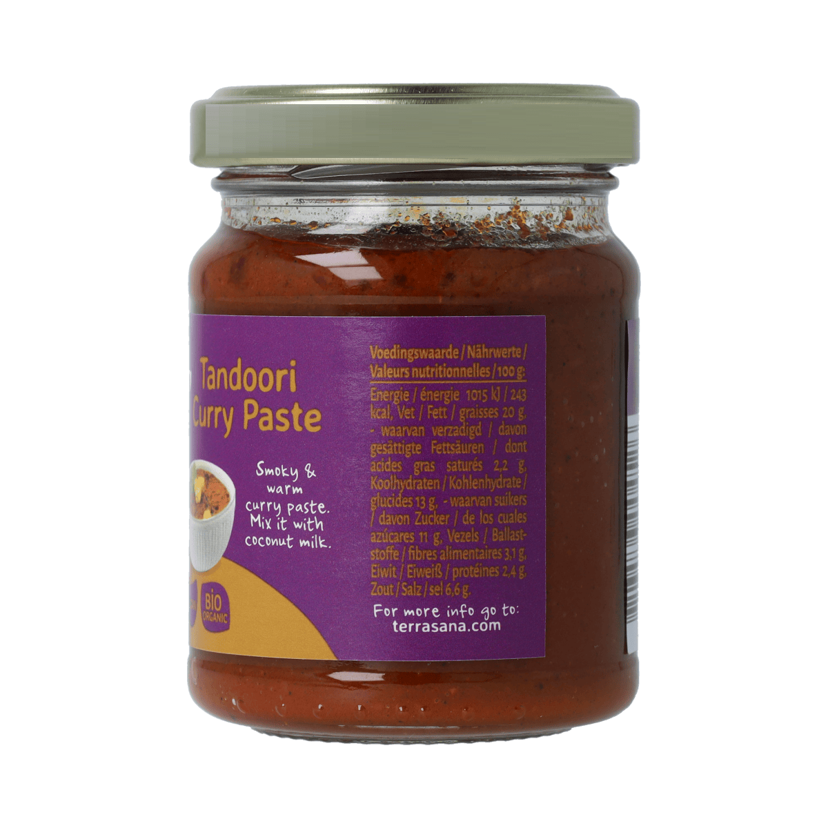 TerraSana Sauzen en Smaakmakers 130.00 Gram TerraSana Indiase tandoori currypasta bio 130.00 Gram