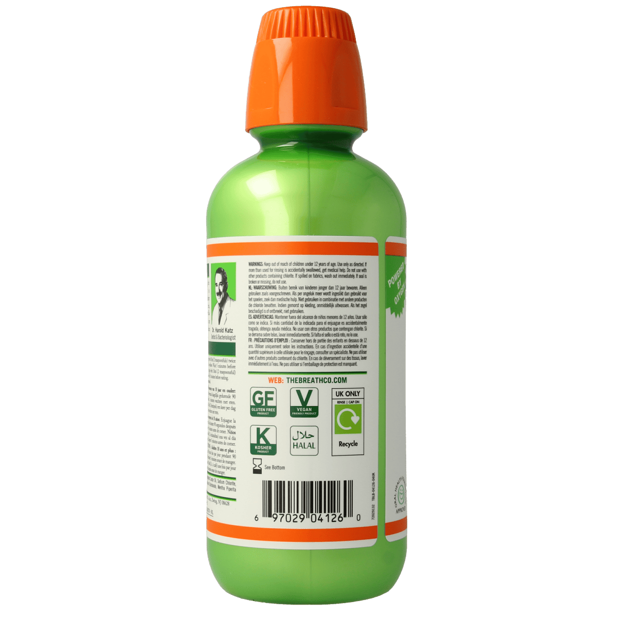 The Breath Co Mondspoelmiddelen 500.00 Milliliter The Breath Co The Breath Co Mild Mint 500.00 Milliliter