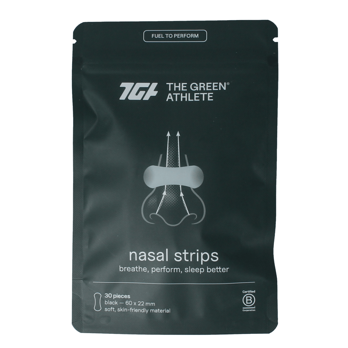 The Green Athlete Neusverzorging en Inhalatie 30.00 Stuks The Green Athlete TGA nasal strips 30.00 Stuks