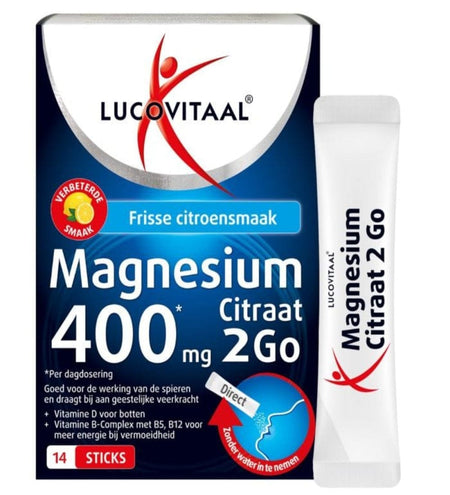 Topbrands2go Magnesium 400 mg 2Go 14 sticks 14 Magnesium 400 mg 2Go 14 Sticks