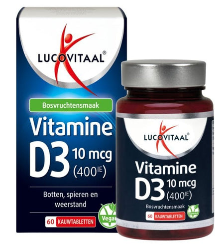 Topbrands2go Vitamin D3 10 mcg (400IE) Vegan Chewable Tablet 60 Vitamin D3 10 mcg (400IE) Vegan Chewable Tablet