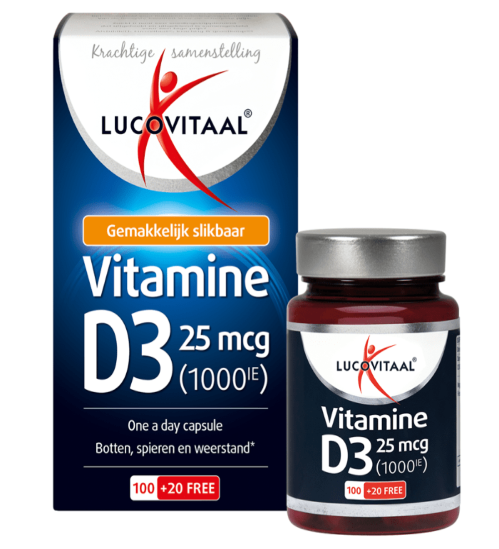 Topbrands2go Vitamin D3 25 mcg 100 + (20 Extra) Capsules 120 Vitamin D3 25 mcg 100 + (20 Extra) Capsules