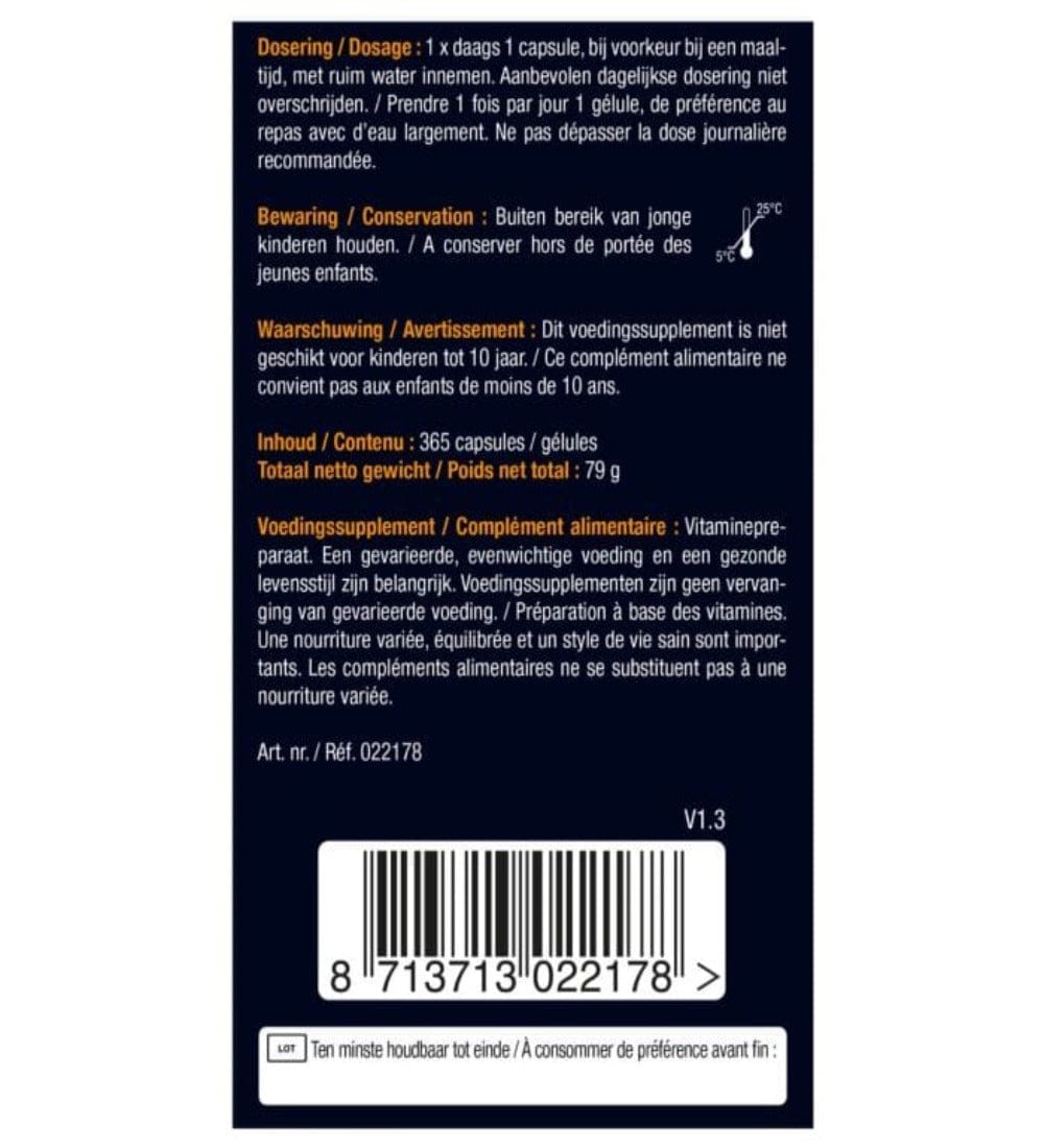 Topbrands2go Vitamin D3 25 mcg 365 capsules MAXI POT 365 Vitamin D3 25 mcg 365 Capsules MAXI POT