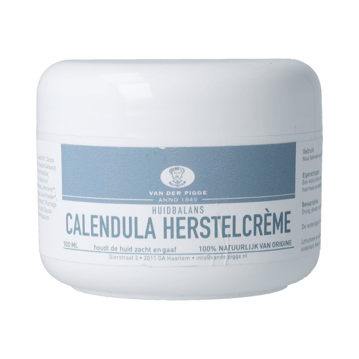 van der Pigge Lichaamsverzorging 100.00 Milliliter van der Pigge Huidbalans calendula herstel creme 100.00 Milliliter