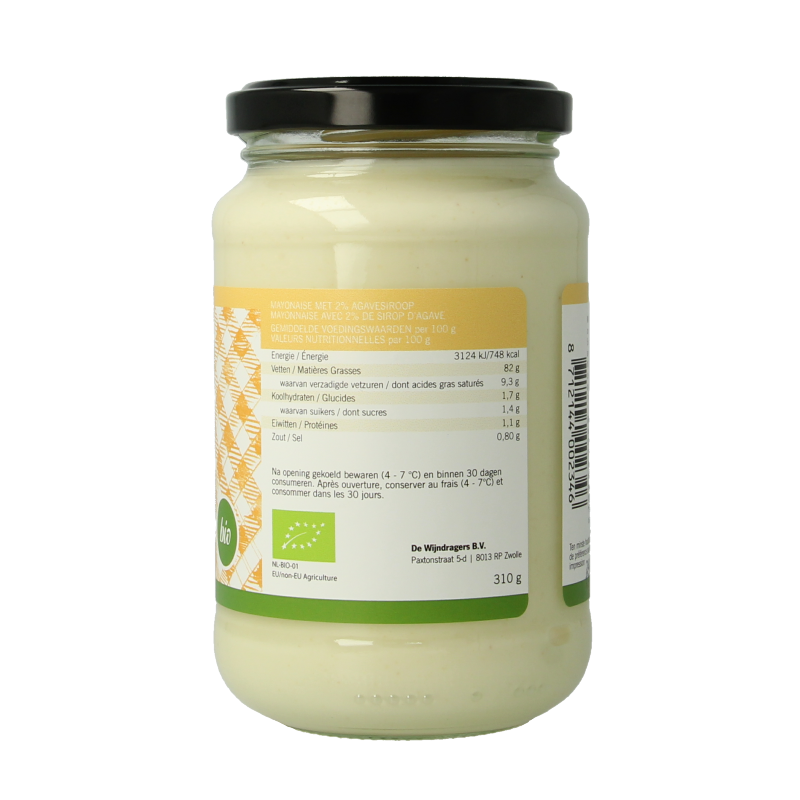 Van Ton Sauzen en Smaakmakers 310 Gram Van Ton Mayonaise beetje zoet bio 310 Gram
