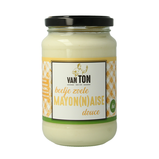 Van Ton Sauzen en Smaakmakers 310 Gram Van Ton Mayonaise beetje zoet bio 310 Gram