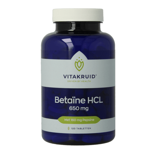 Vitakruid Amino Acids 120 Tabletten Vitakruid Betaine HCL 650mg & Pepsin 160mg120 Tablets