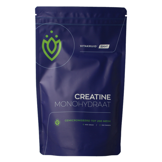 Vitakruid Aminozuren 450 Gram Vitakruid Creatine Monohydraat gemicroniseerd tot 200 mesh 450 Gram