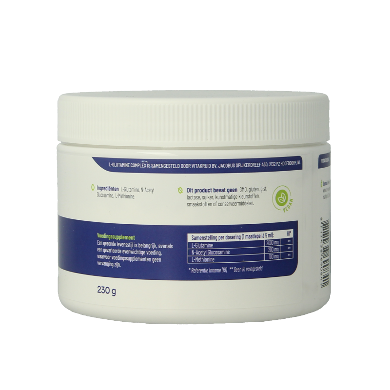 Vitakruid Kruidenpreparaten 230 Gram Vitakruid L-Glutamine complex poeder 230 Gram