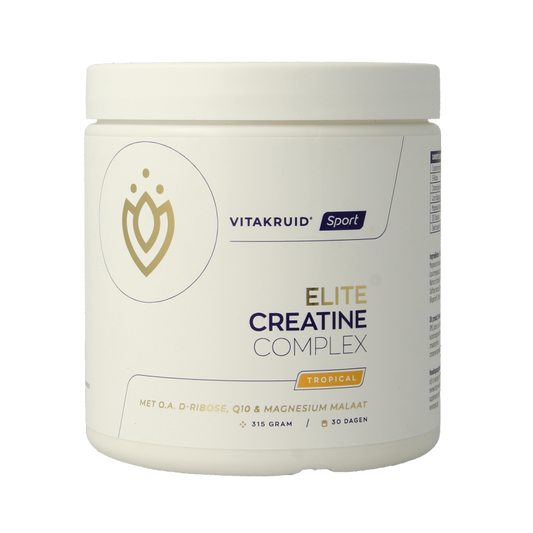 Vitakruid Kruidenpreparaten 315 Gram Vitakruid Elite Creatine Complex D-Ribose, Q10 & Magn Tropic 315 Gram