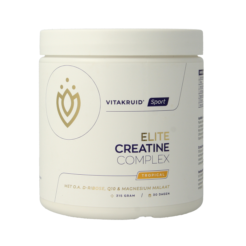 Vitakruid Kruidenpreparaten 315 Gram Vitakruid Elite Creatine Complex D-Ribose, Q10 & Magn Tropic 315 Gram