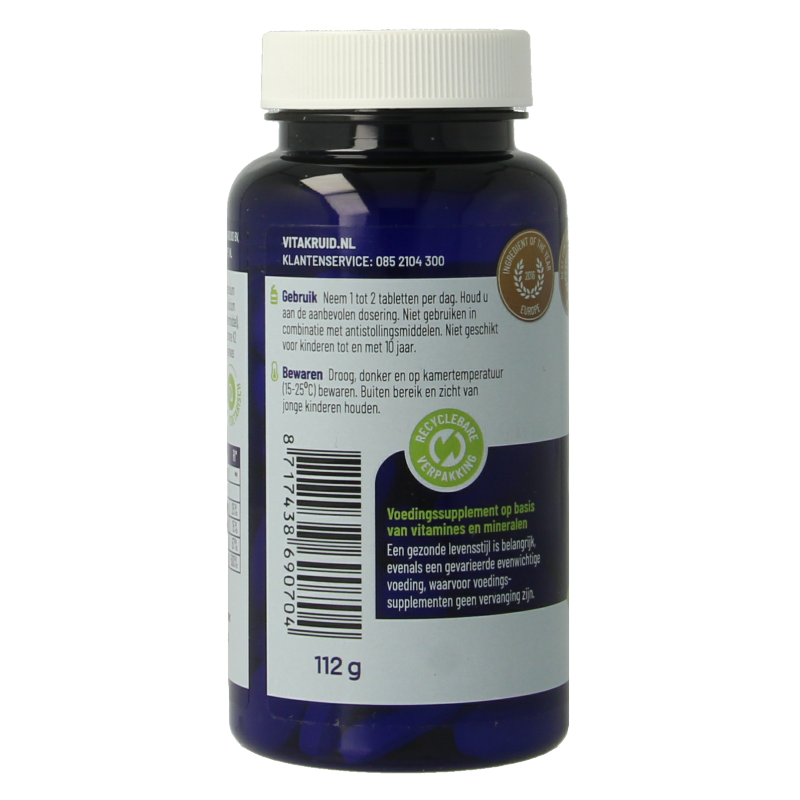 Vitakruid Mineralen Multi 90 Tabletten Vitakruid Osta K2 & D3 algae 90 Tabletten