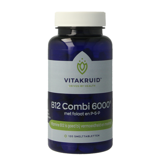 Vitakruid Vitamine Multi 120 Smelttabletten Vitakruid B12 Combi 6000 met folaat & P-5-P 120 Smelttabletten