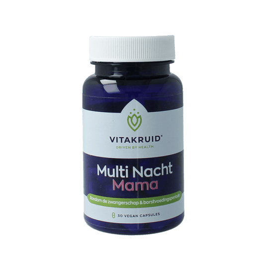 Vitakruid Vitamine Multi 30.00 Vegetarische capsules Vitakruid Multi nacht mama vegan 30.00 Vegetarische capsules