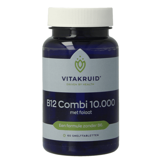 Vitakruid Vitamine Multi 60 Smelttabletten Vitakruid B12 Combi 10.000 met folaat 60 Smelttabletten
