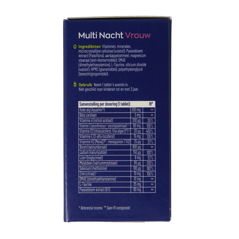 Vitakruid Vitamine Multi 60 Tabletten Vitakruid Multi dag & nacht vrouw 2 x 30 tabletten 60 Tabletten