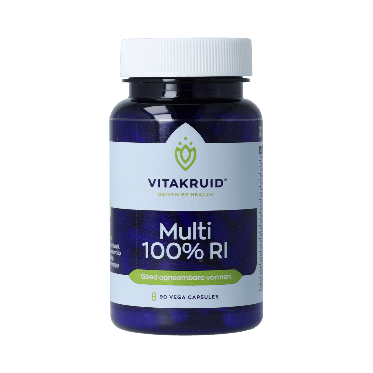Vitakruid Vitamine Multi 90.00 Vegetarische capsules Vitakruid Multi 100% RI met goed opneembare vormen 90.00 Vegetarische capsules