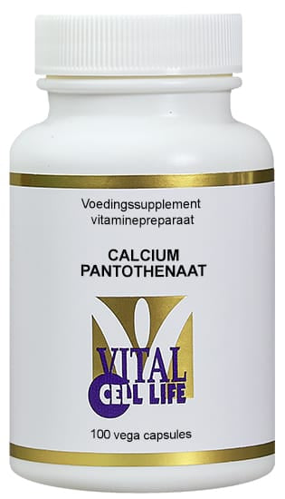 Vital Cell Life Vitamine Enkel 100.00 Capsules Vital Cell Life Vitamine B5 calciumpantothenaat 200mg 100.00 Capsules