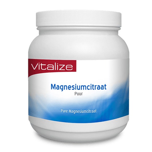 Vitalize Mineralen Enkel 500 Gram Vitalize Magnesiumcitraat 500 Gram