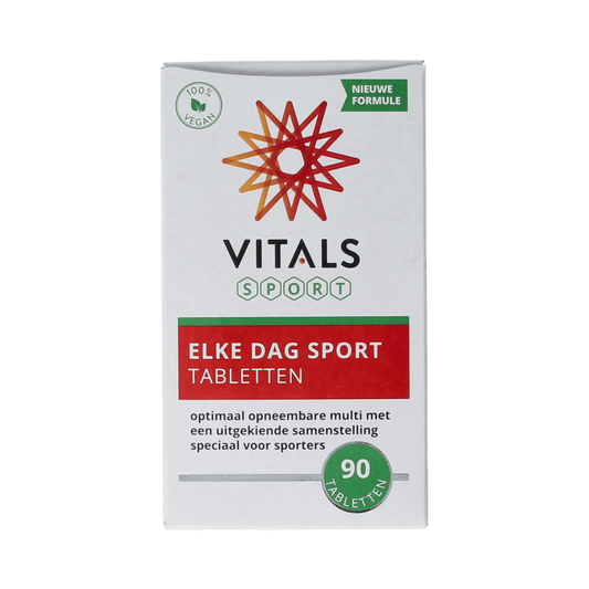 Vitals Voedingssupplementen en Kruidenpreparaten 90.00 Tabletten Vitals Elke dag sport 90.00 Tabletten