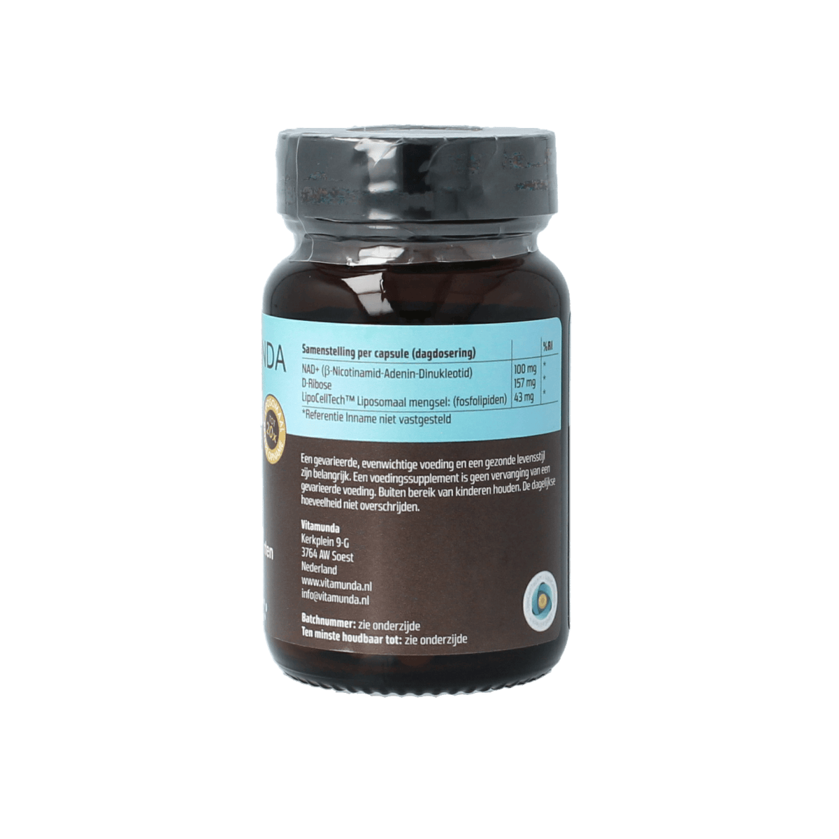 Vitamunda Voedingssupplementen en Kruidenpreparaten 30.00 Capsules Vitamunda Liposomale NAD+ 30.00 Capsules