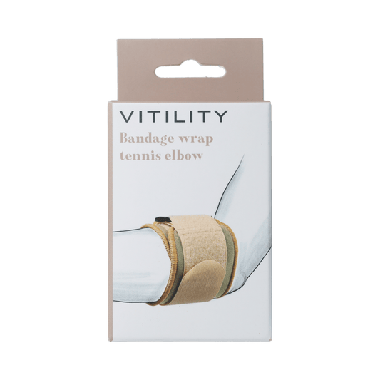 Vitility tennis elbow bandage wrap, 1.00 piece, adjustable supportive elastic bandage for arm injury recovery.