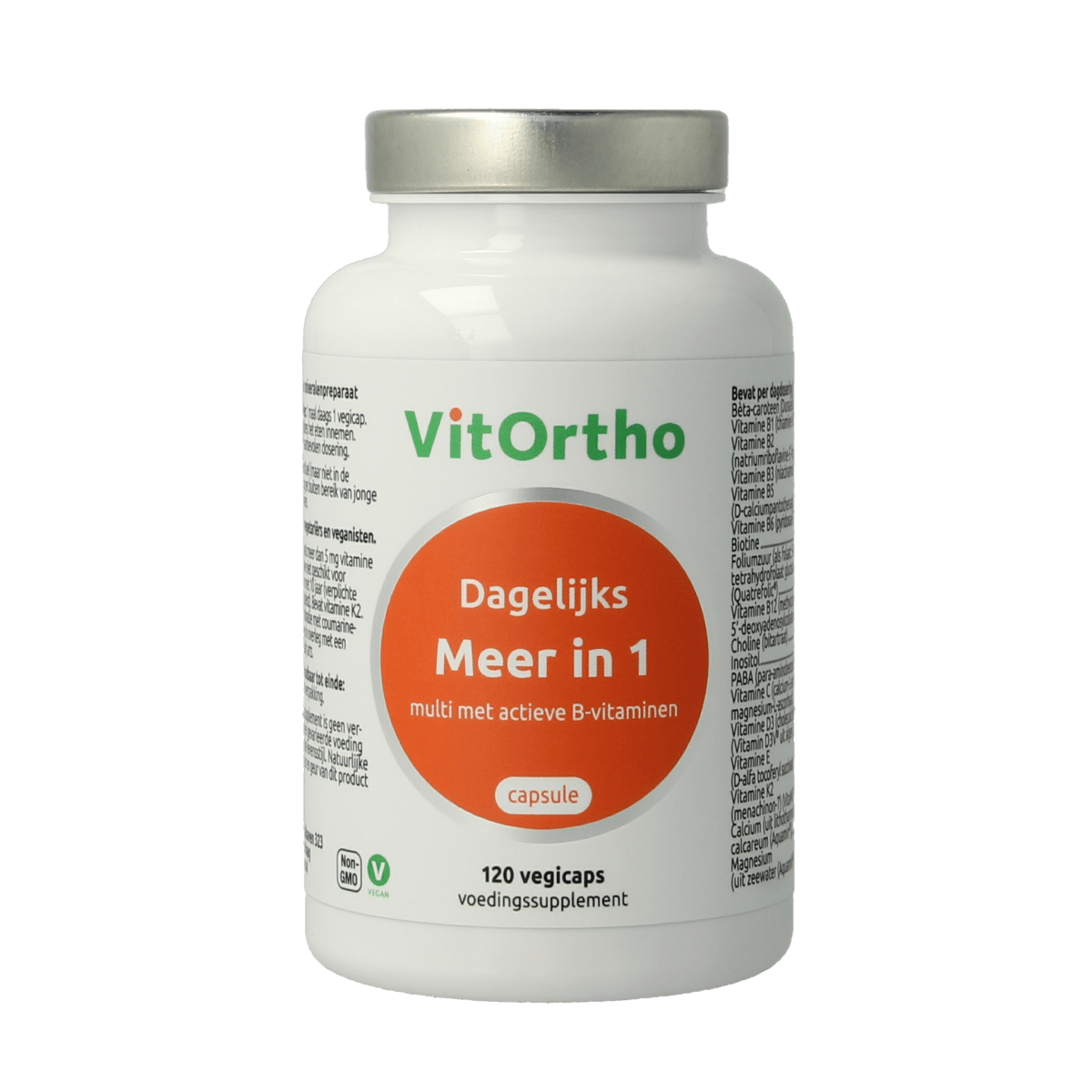 VitOrtho Vitamine Multi 120.00 Vegetarische capsules VitOrtho Meer in 1 dagelijks 120.00 Vegetarische capsules