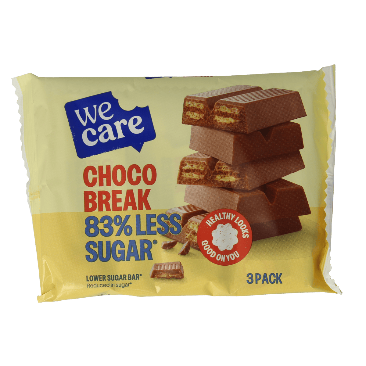 WeCare Snacks en Tussendoortjes 645.00 Gram WeCare Lower kcal/sugar bar choco break 645.00 Gram
