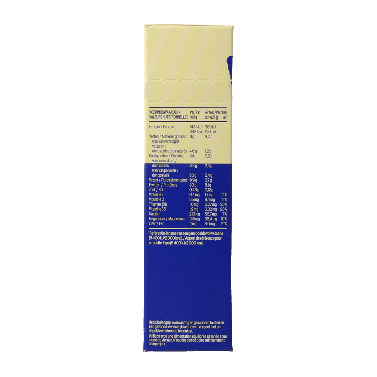WeCare high protein chocolate bars snack, 81g, with chocolate coating and visible packaging, ideal for protein-rich snacks.