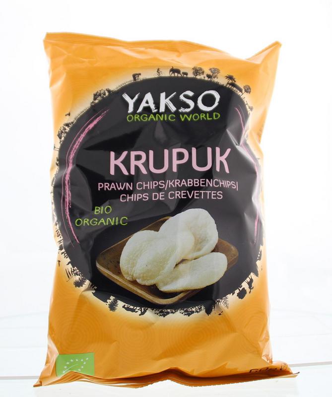 Yakso Chips en Zoutjes 60.00 Gram Yakso Krupuk bio 60.00 Gram