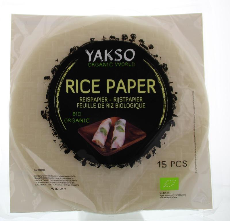 Yakso Pasta en Rijst 150 Gram Yakso Rijstpapier bio 150 Gram