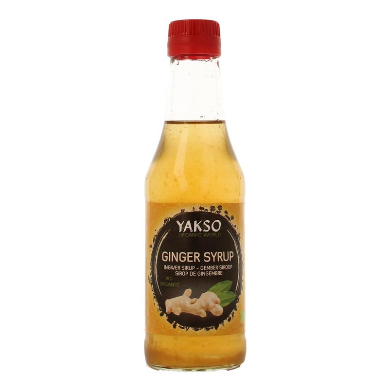 Yakso Sauzen en Smaakmakers 240 Milliliter Yakso Gember stroop bio 240 Milliliter
