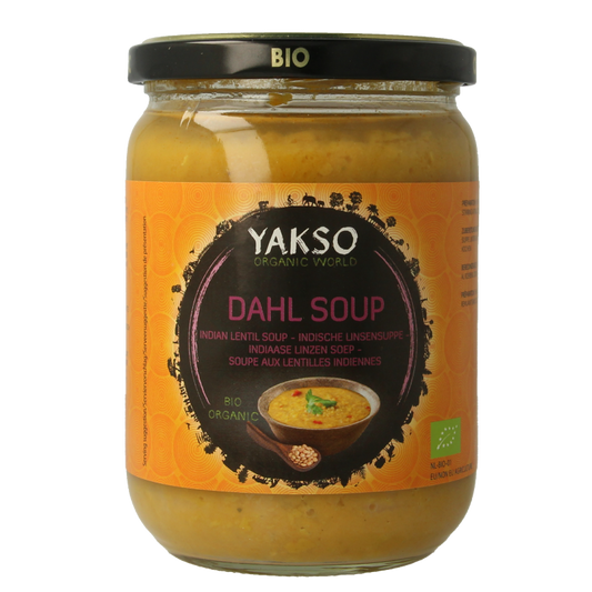 Yakso Soepen en Bouillons 500 Milliliter Yakso Dahl bio 500 Milliliter