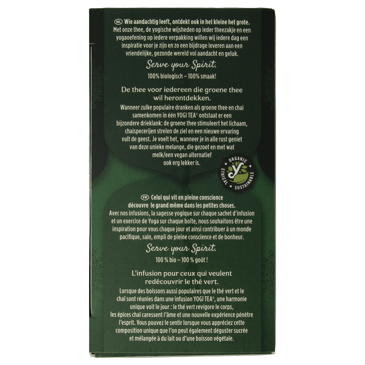 Yogi Tea Koffie en Thee 17.00 Zakjes Yogi Tea Green chai bio 17.00 Zakjes