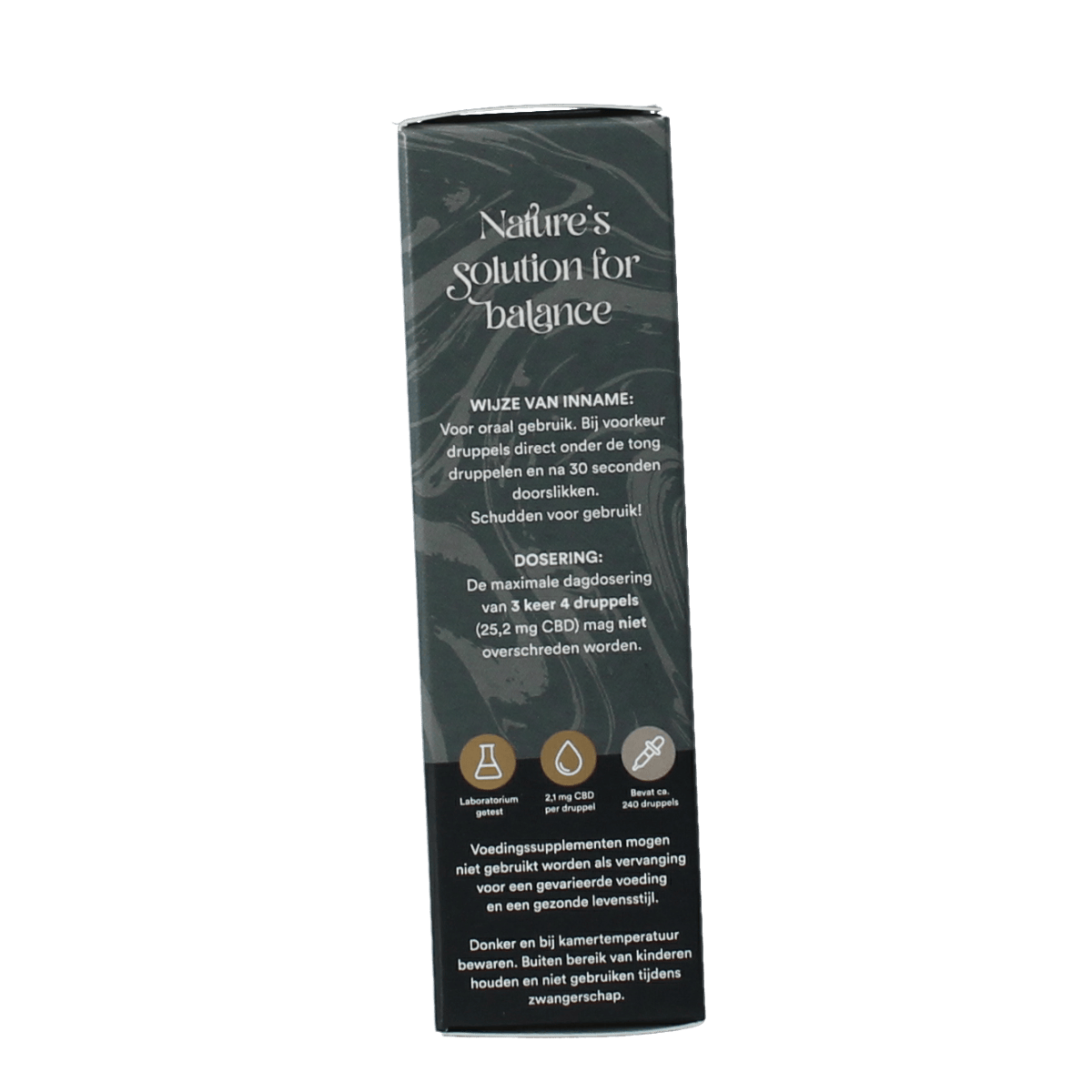 Zendrops CBD olie 5% hennepzaadolie in 10ml bottle, herbal supplement with hemp seed oil and CBD extract, natural remedy.
