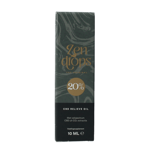 Zendrops Kruidenpreparaten 10 Milliliter Zendrops CBD olie 20% hennepzaadolie 10 Milliliter