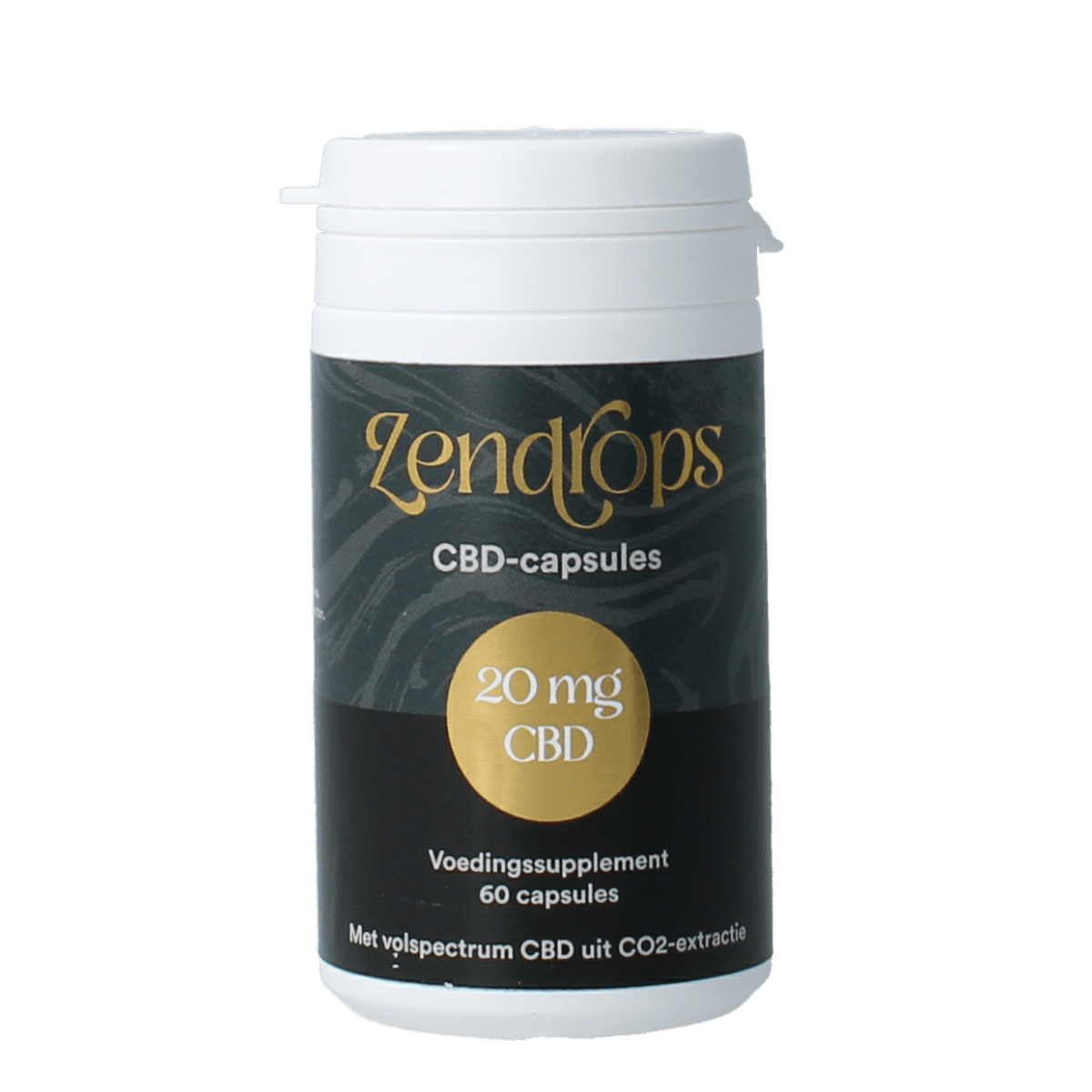 Zendrops Kruidenpreparaten 60.00 Capsules Zendrops CBD capsules 20mg hennepzaadolie 60.00 Capsules