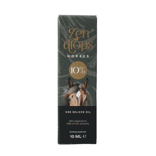 Zendrops Voedingssupplementen voor Dieren 10.00 Milliliter Zendrops CBD olie paarden 10% hennepzaadolie 10.00 Milliliter