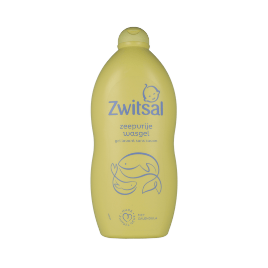Zwitsal baby and toddler wash gel in a 700ml bottle, gentle skincare product for infants and young children.